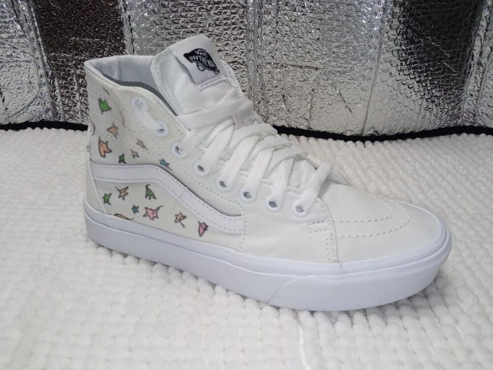 VANS Sk8-Hi Tapered High Top White Women Canvas Sneakers Skate Size M 5.5 W 7